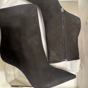 SCHUTZ Black Wedge Boots (Mirror Wedge)